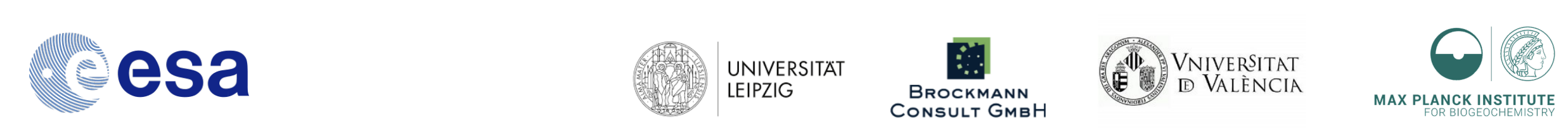 Overview of all the DeepExtremes partners: Leipzig University, Brockmann Consult, Universitat de Valencia and Max Planck Institute for Biogeochemistry
